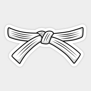 ITF Taekwon-Do costume white belt 10th gup test Sticker